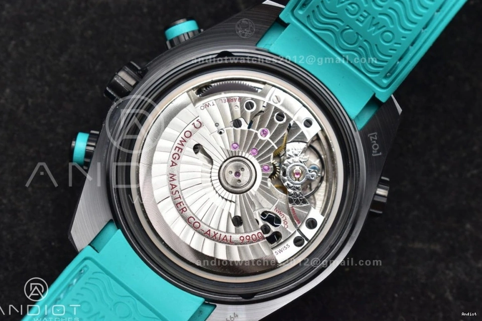 Edition 1:1 Rubber Black M+SF Strap Blue Ocean Chrono Deep Dial Ceramic Planet Master on Best Black A9900 1227